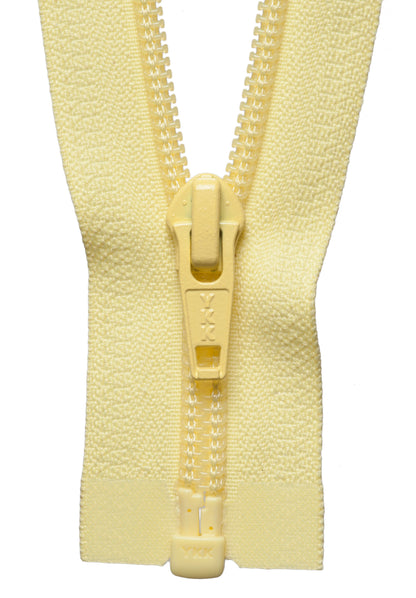 YKK 30cm lemon open-ended nylon zip