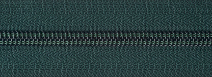 YKK 30cm forest green open-ended nylon zip