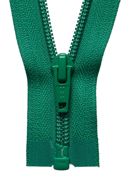 YKK emerald nylon open end zip, 46cm