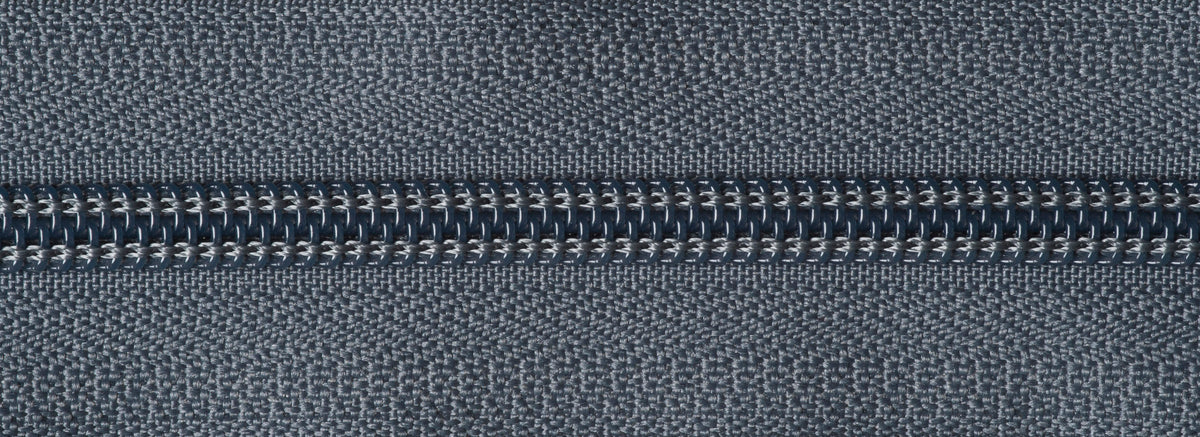 YKK dark grey 51cm nylon open-end zip