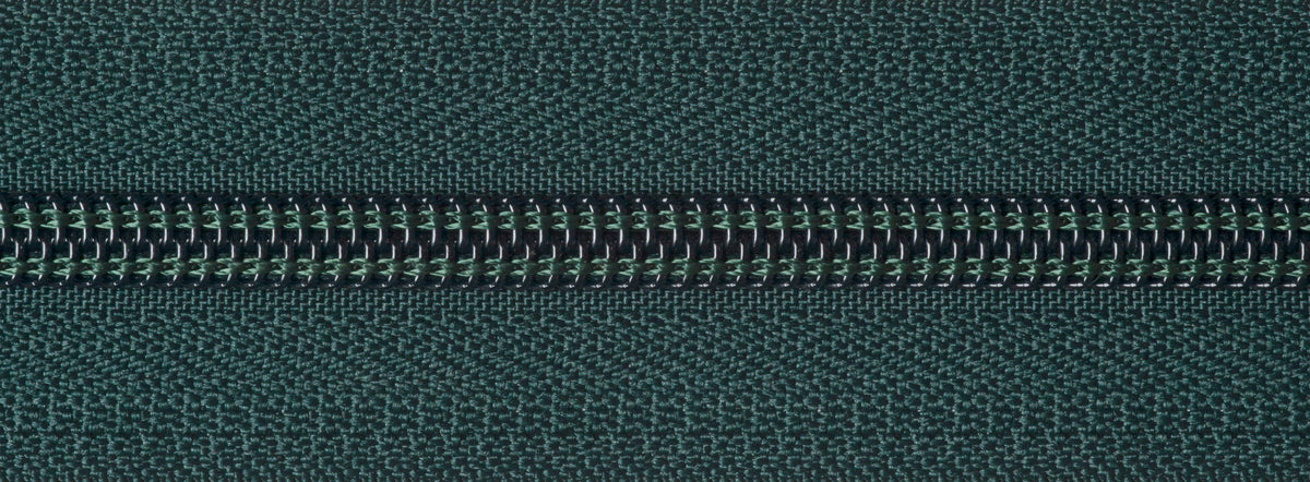 YKK forest green 51cm nylon open-end zip