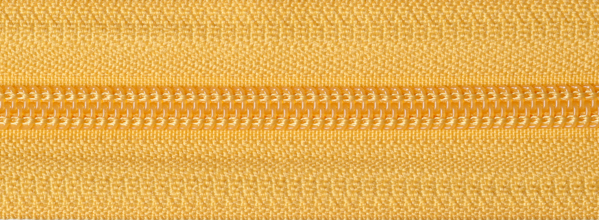 Yellow Gold YKK nylon open end zip, 56cm