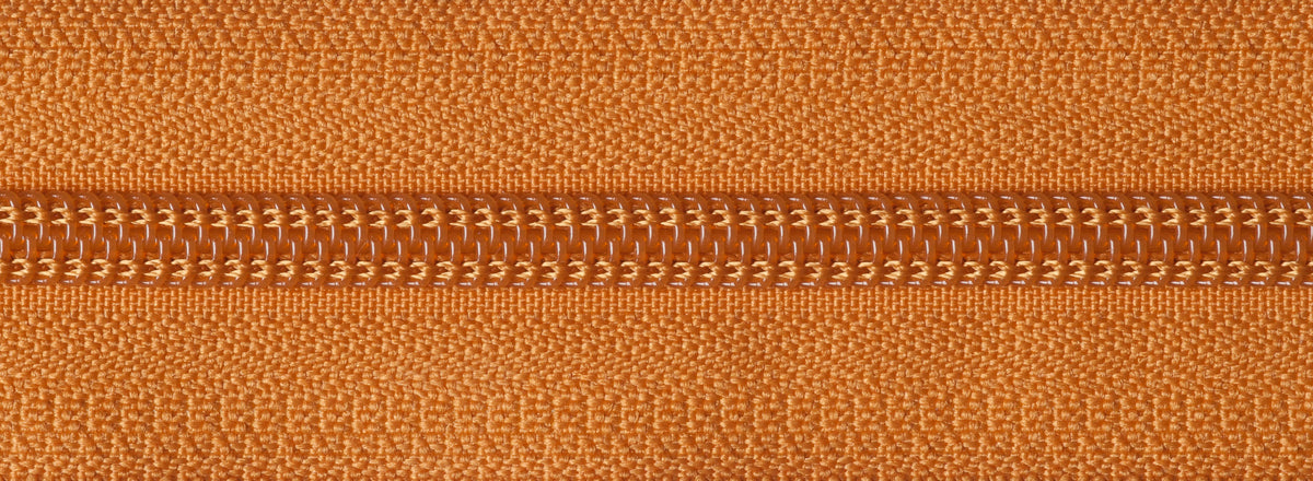 Gold YKK nylon open end zip, 56cm