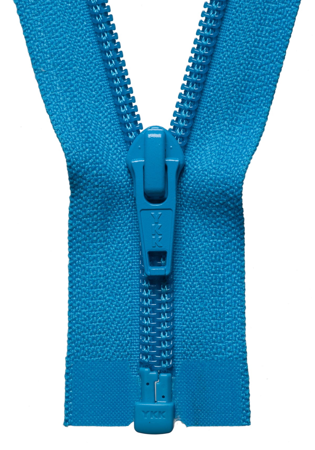 Dark Dusky Blue YKK nylon open end zip, 61cm