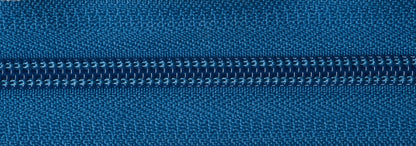 YKK saxe blue nylon open end zip, 71cm