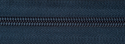 YKK dark navy nylon open end zip, 76cm