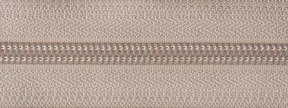 YKK beige nylon open end zip, 81cm