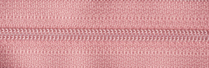Dusky Pink YKK nylon coil zip, 10cm