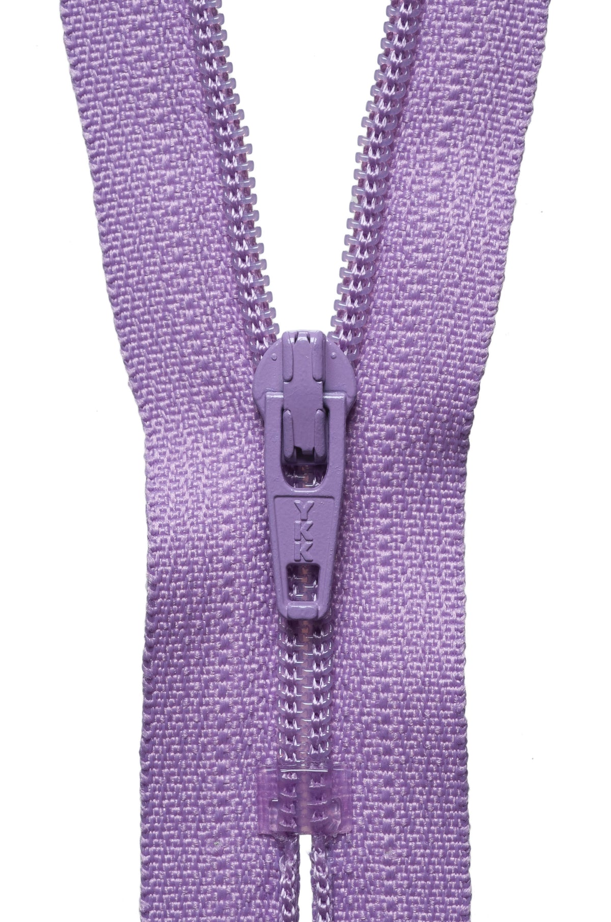 Light Orchid YKK nylon coil zip, 10cm