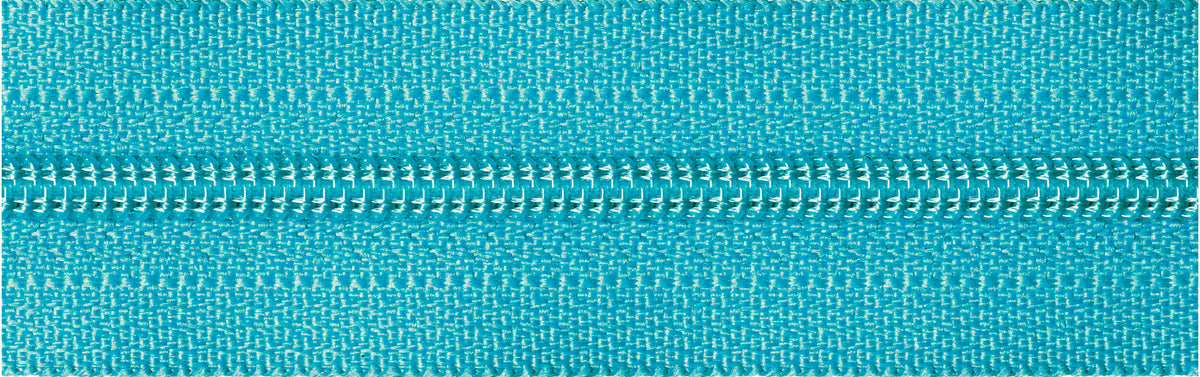 Dark Turquoise YKK nylon coil zip, 15cm long