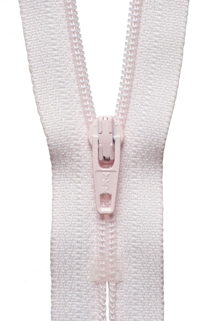 Powder Pink YKK 15cm nylon coil dress zip