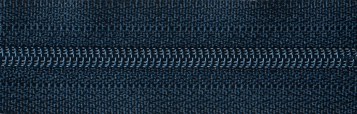 Dark Navy YKK nylon coil zip, 15cm long