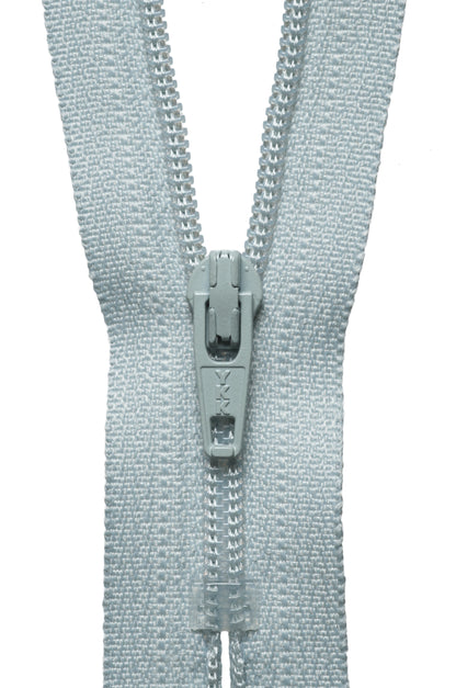 Pale Grey YKK 15cm nylon coil dress zip