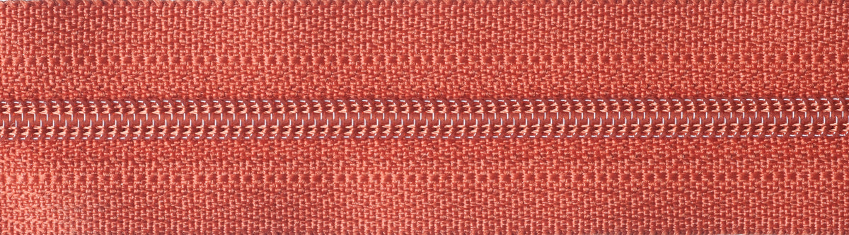 Rust YKK 15cm nylon coil dress zip