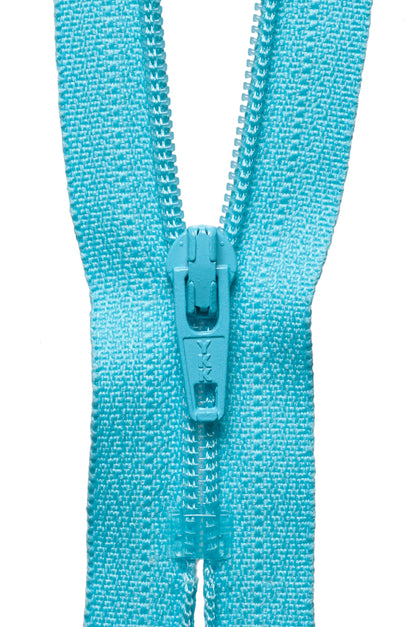 Turquoise YKK 15cm nylon coil dress zip