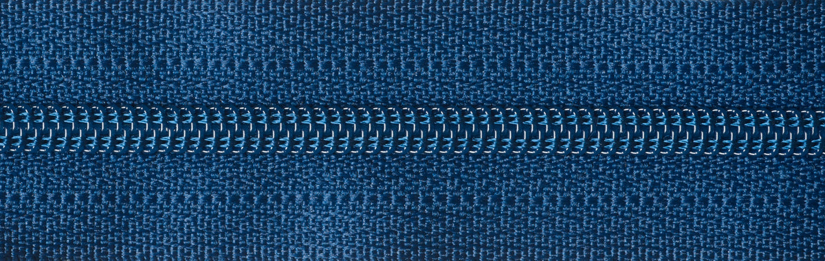 YKK 25cm nylon dress and skirt zip in denim