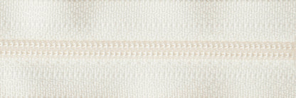 YKK 25cm nylon dress and skirt zip in buttermilk