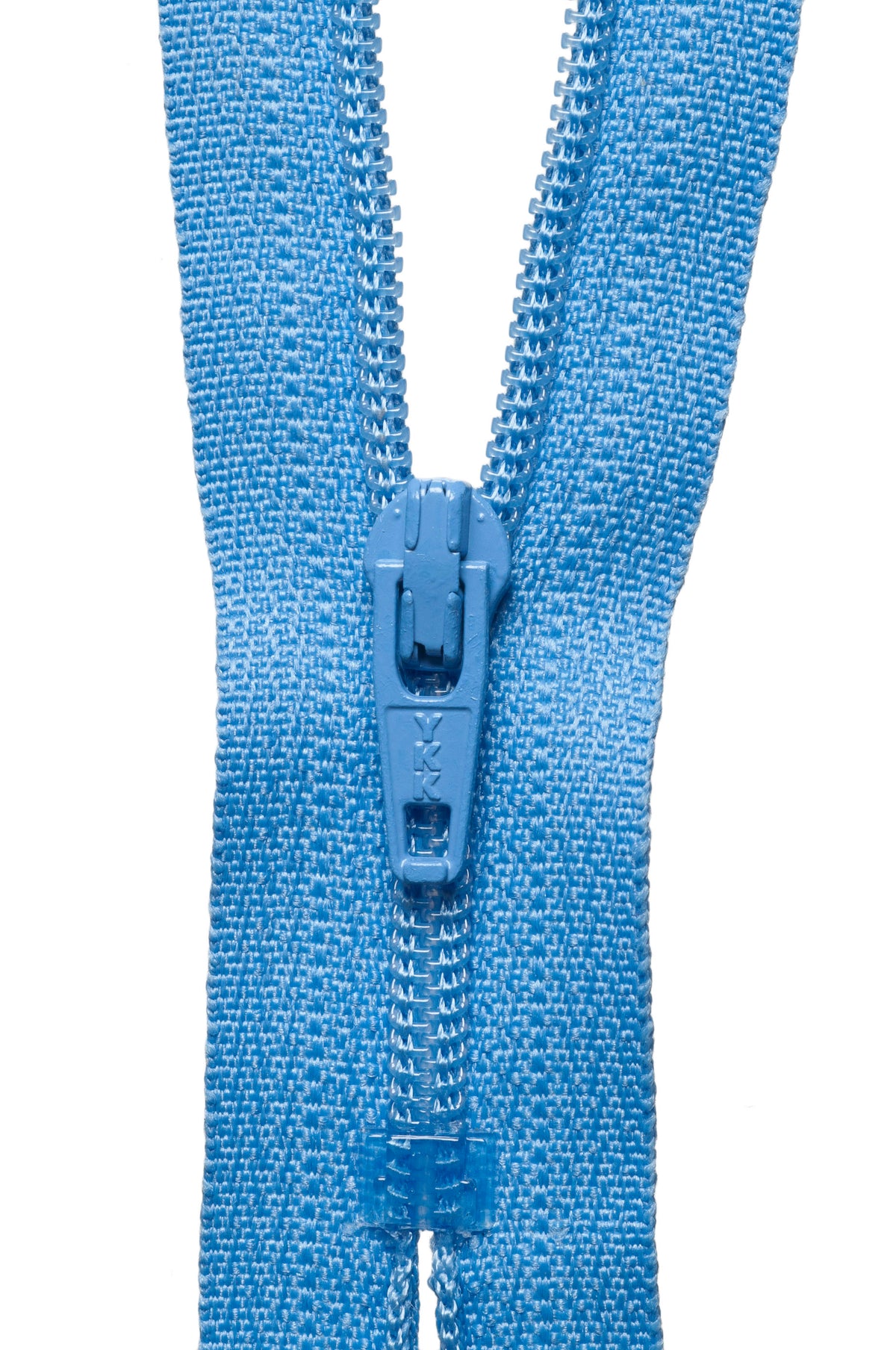 YKK 25cm nylon dress and skirt zip in capri blue