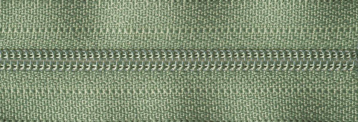 YKK 25cm nylon dress and skirt zip in willow