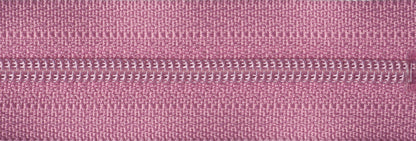 YKK 25cm nylon dress and skirt zip in dark dusky pink