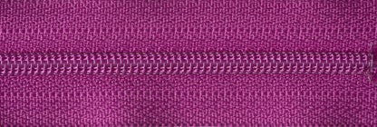 YKK 25cm nylon dress and skirt zip in dark fuchsia