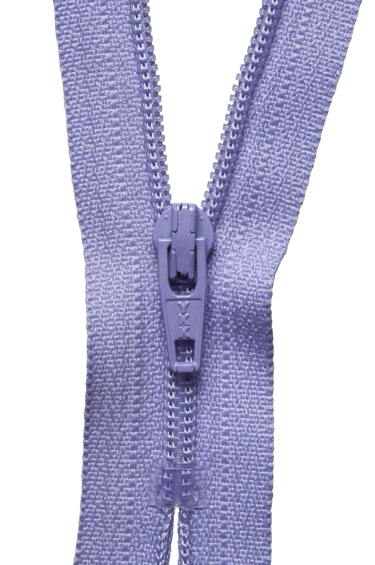YKK 25cm nylon dress and skirt zip in hyacinth