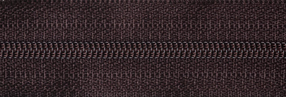 YKK 25cm nylon dress and skirt zip in brown
