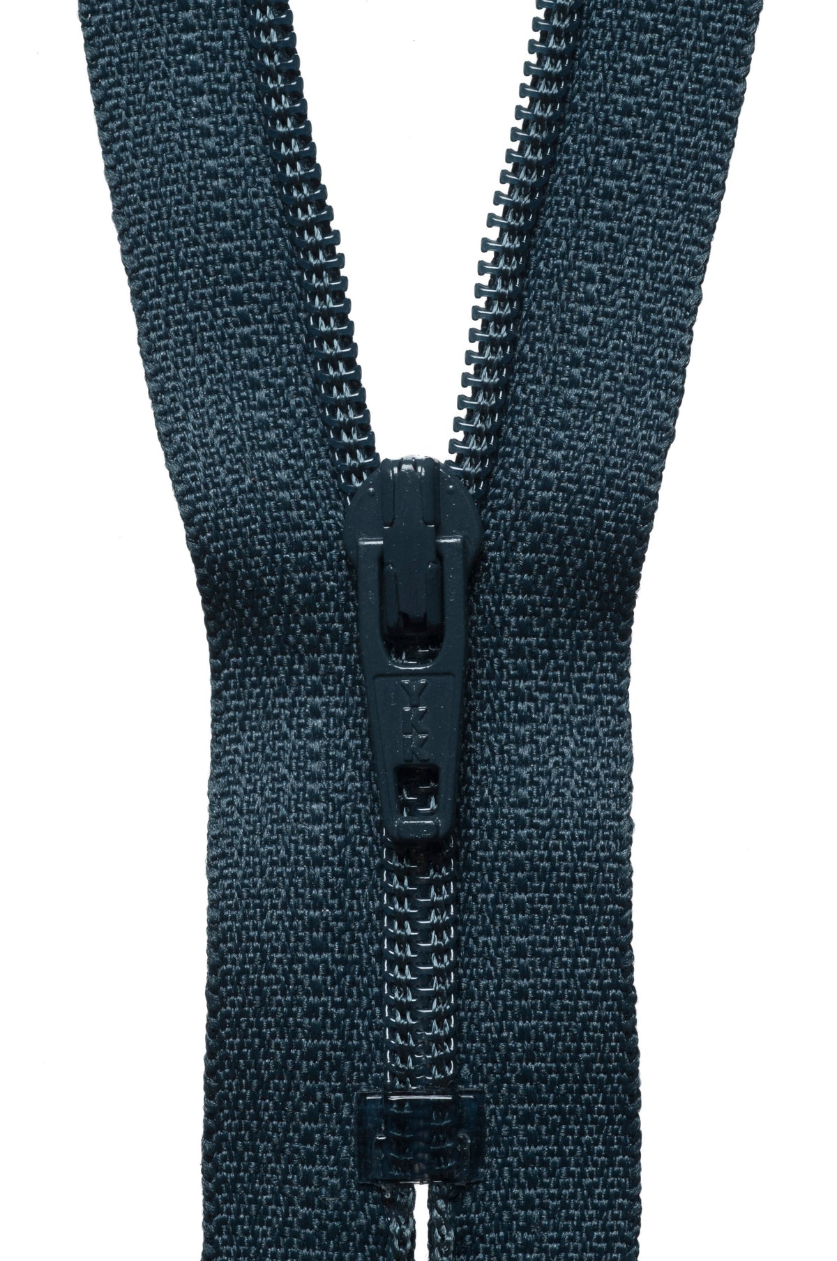 Charcoal YKK nylon coil zip, 30cm