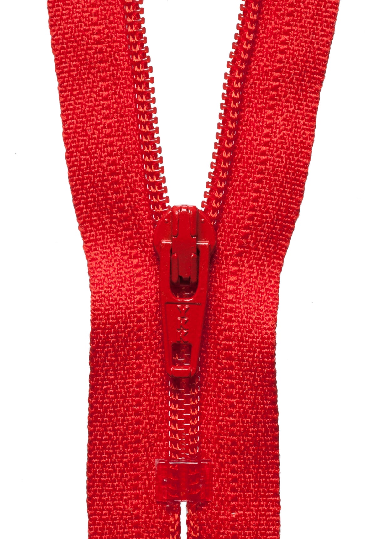 YKK 30cm nylon coil dress zip in autumn orange