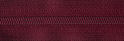 YKK dark wine nylon coil dress and skirt zip, 36cm