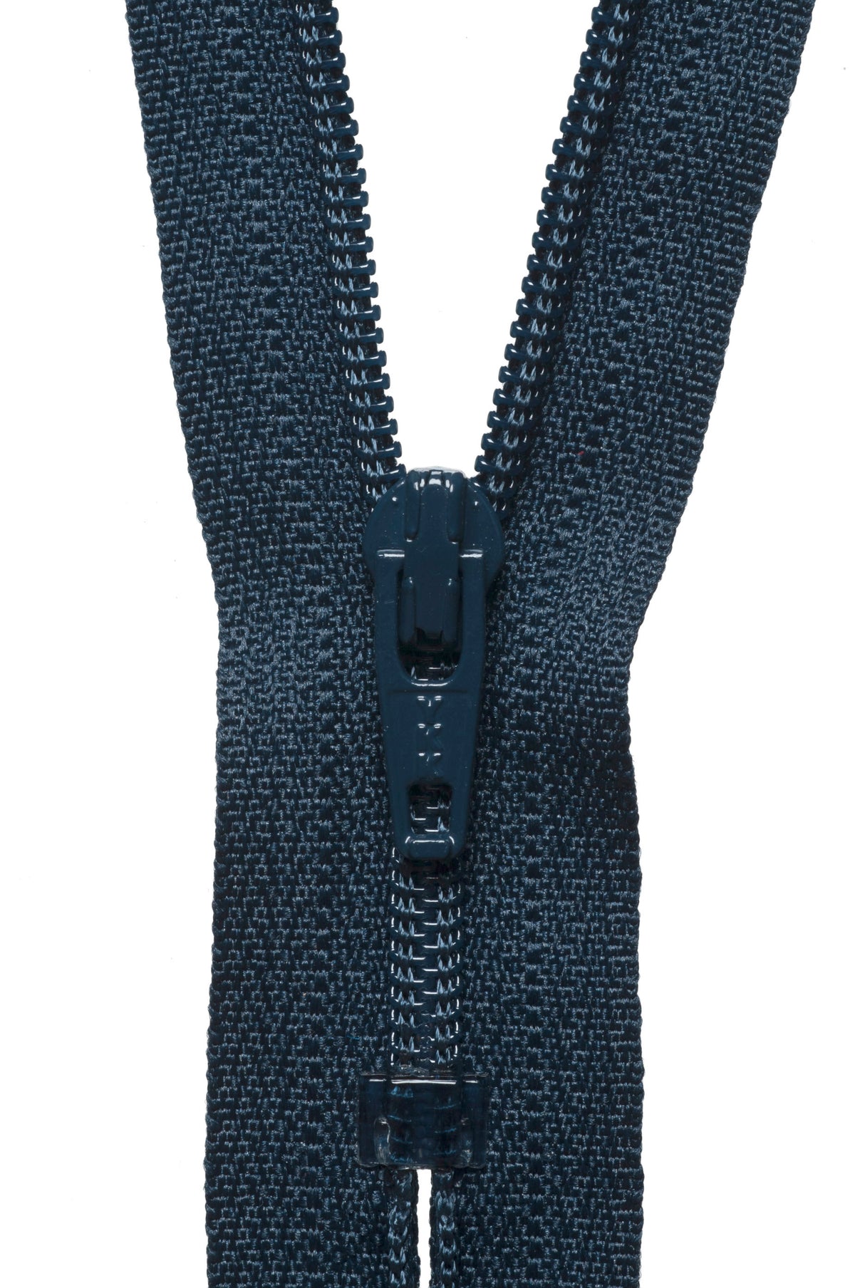 YKK dark navy nylon coil dress and skirt zip, 36cm