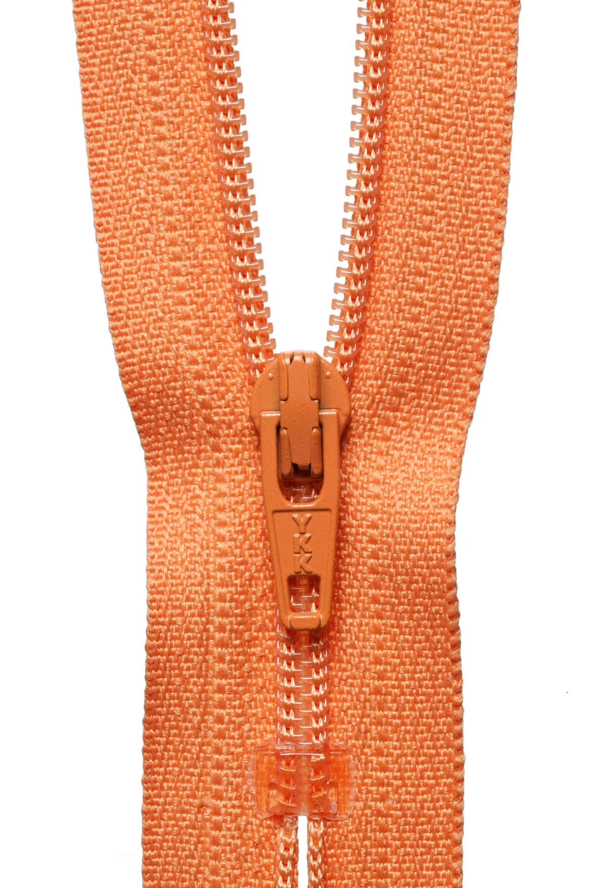 Dark Peach YKK nylon dress and skirt zip, 41cm