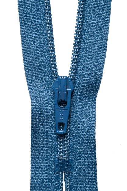 Slate Blue YKK nylon coil dress zip, 41cm