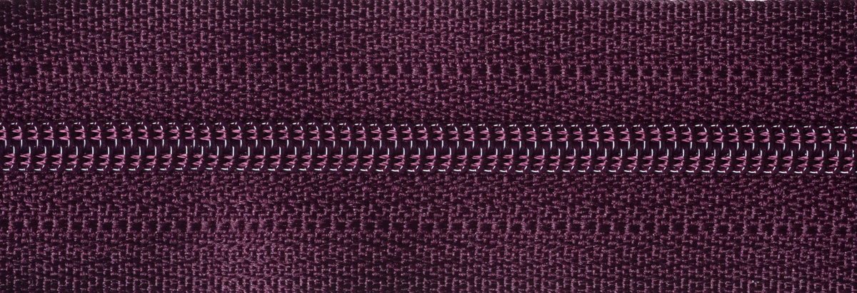 Dark Plum YKK nylon dress and skirt zip, 41cm