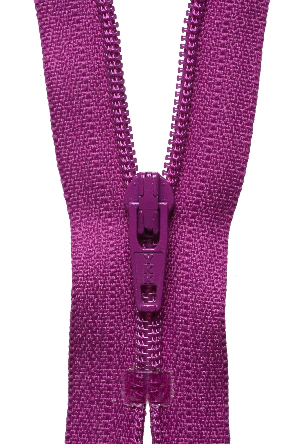 Dark Fuchsia YKK nylon dress and skirt zip, 41cm