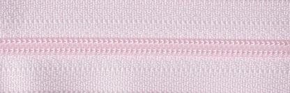 Light Pink YKK nylon coil dress zip, 41cm
