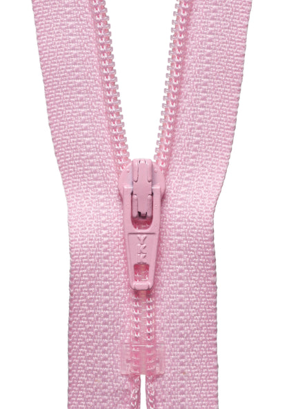 Mid Pink YKK nylon coil dress zip, 41cm