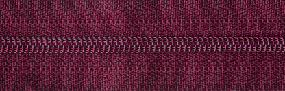 Wine YKK nylon coil dress zip, 41cm
