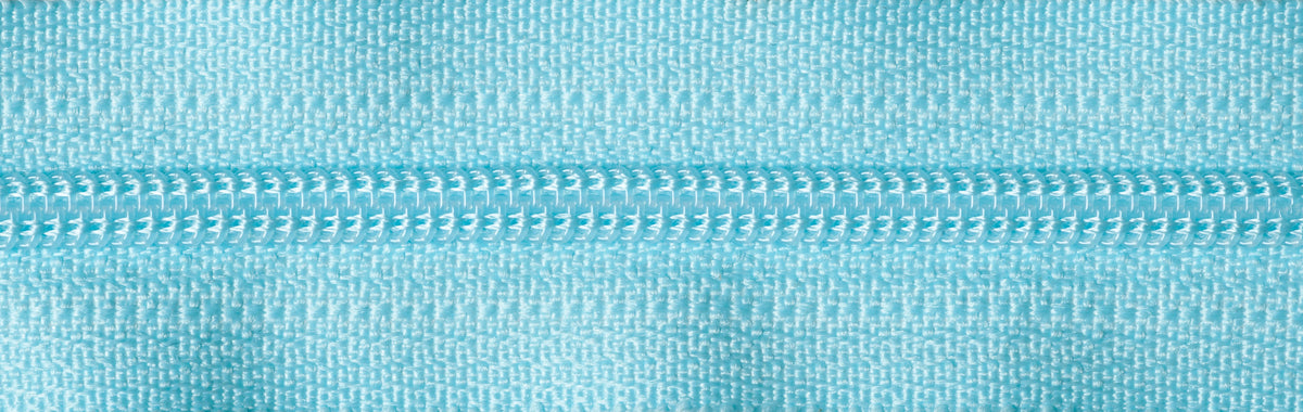 Pale Turquoise YKK nylon coil dress zip, 41cm