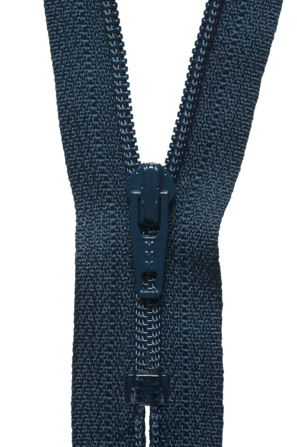 Dark Navy YKK nylon dress and skirt zip, 41cm