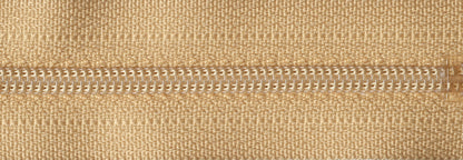 Light Old Gold YKK nylon coil dress zip, 41cm