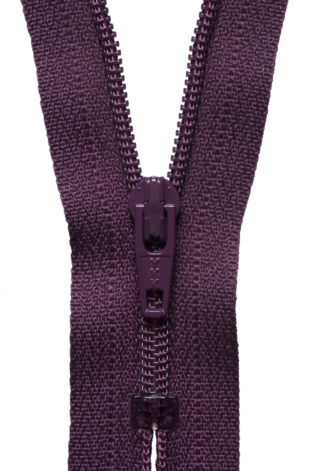 Damson YKK nylon dress and skirt zip, 41cm