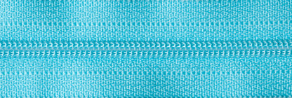Turquoise YKK nylon coil dress zip, 41cm