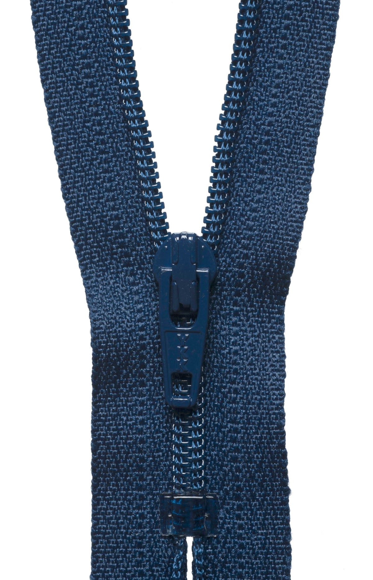 Navy YKK nylon coil dress zip, 41cm