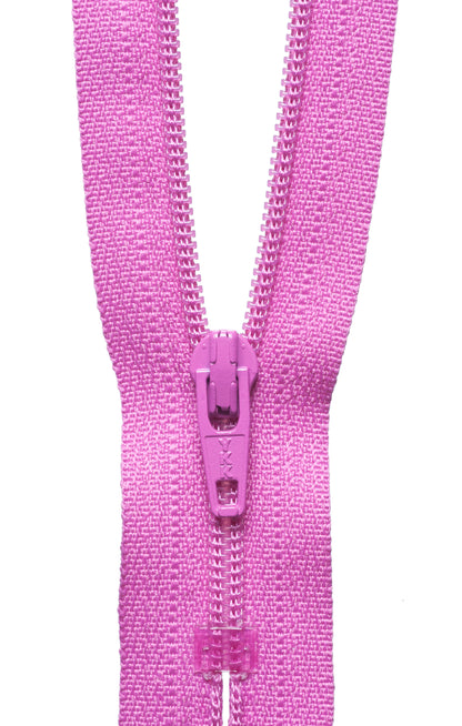 YKK light cerise nylon dress zip, 51cm
