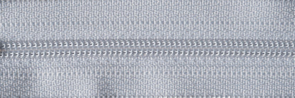 YKK silver nylon dress zip, 51cm