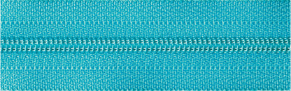 YKK dark turquoise nylon coil dress zip, 51cm
