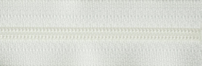 YKK cream nylon coil dress zip, 51cm
