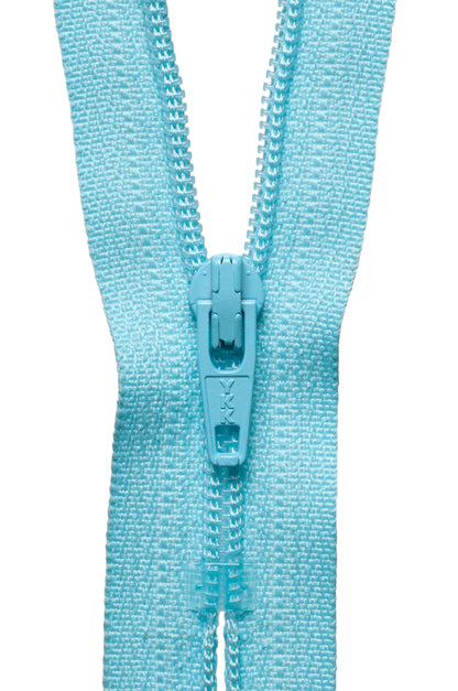 YKK pale turquoise nylon dress zip, 51cm