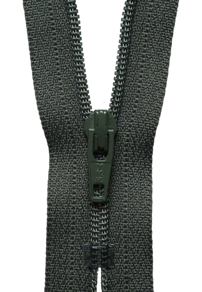 YKK spruce green nylon dress zip, 51cm